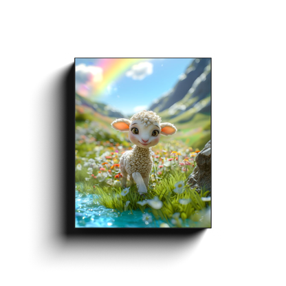 Canvas Wraps - Little Lamb By Still Waters