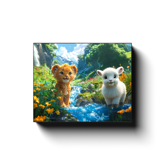 Canvas Wraps - The Lion Cub of Judah - Landscape