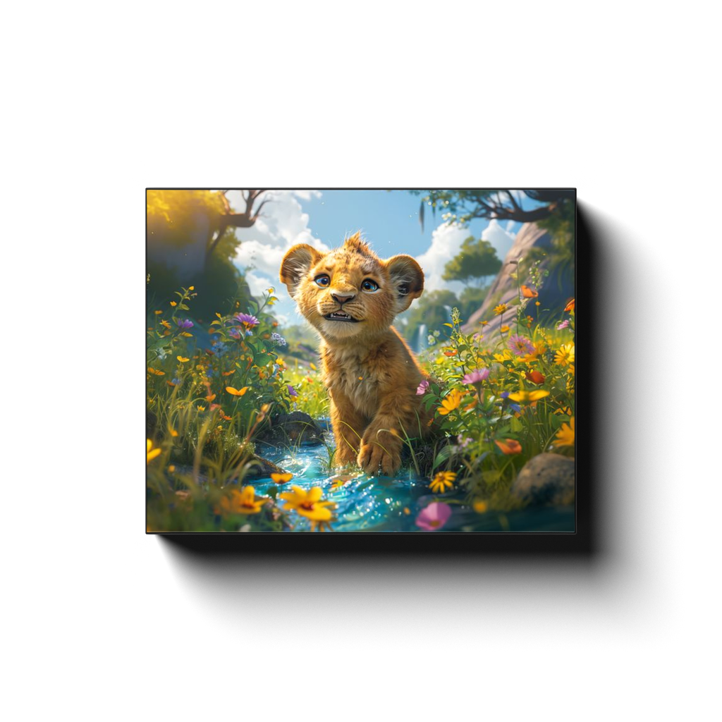 Canvas Wraps - The Lion Cub of Judah3 - Landscape