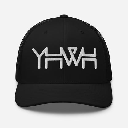 YHWH - Retro Trucker - Black