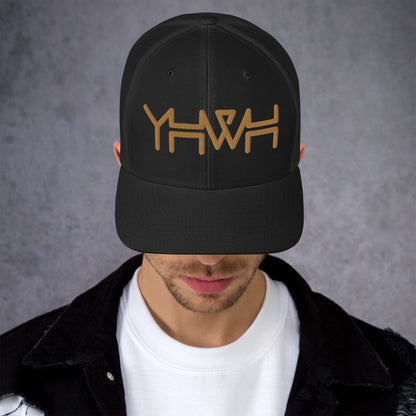 YHWH - Retro Trucker - Gold