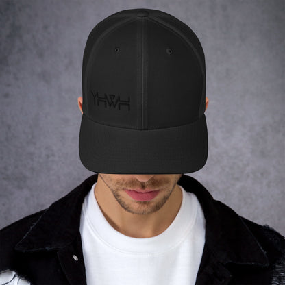 YHWH - Retro Trucker - Black Edge