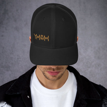 YHWH - Retro Trucker - Gold Edge