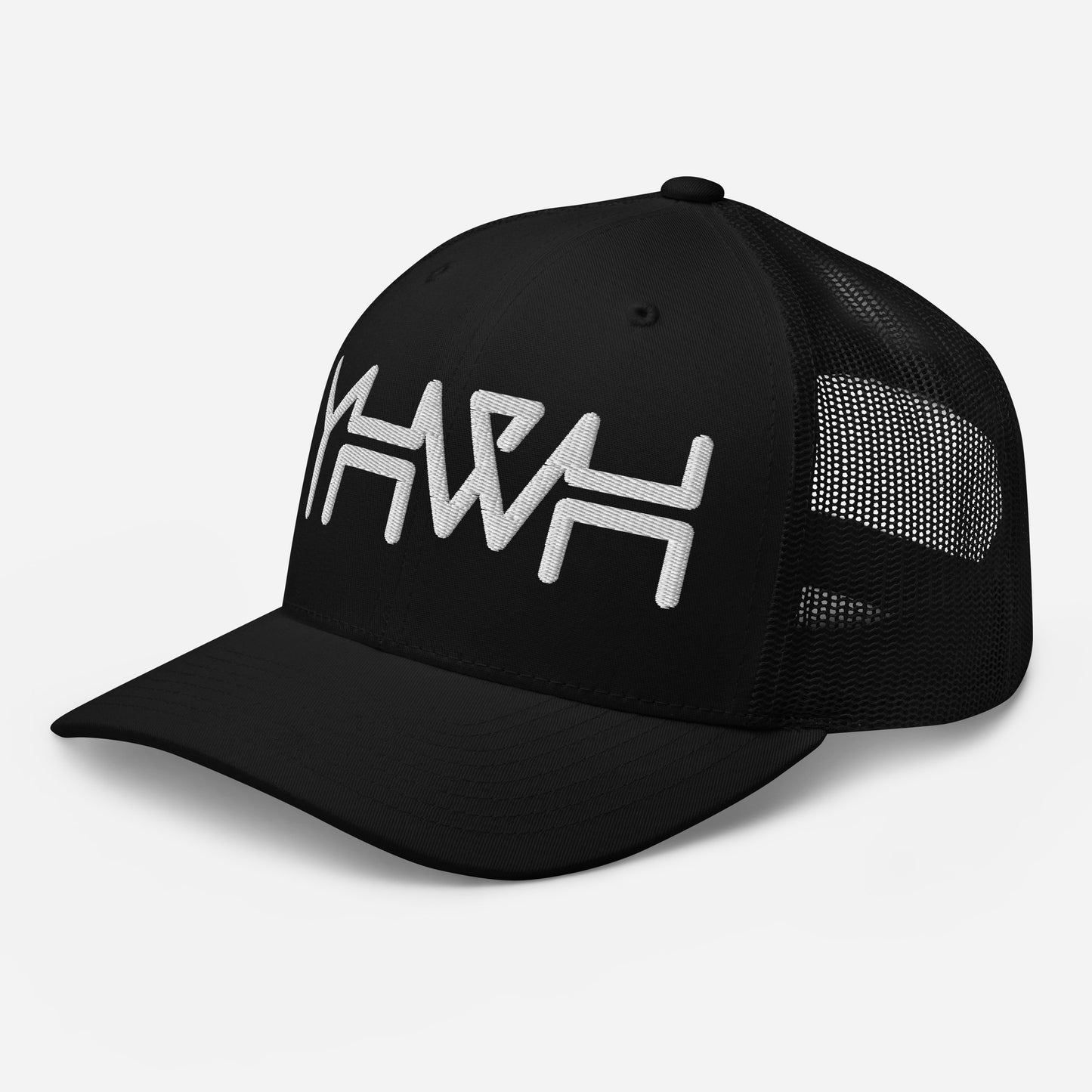 YHWH - Retro Trucker - Black