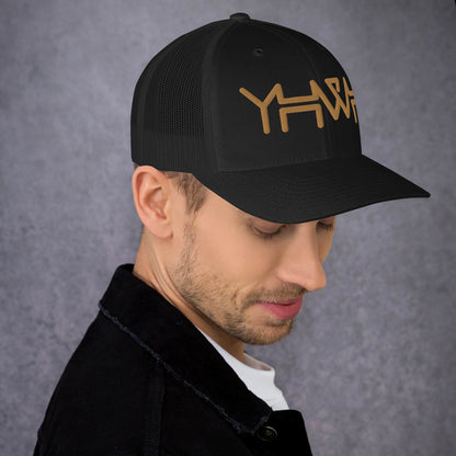 YHWH - Retro Trucker - Gold