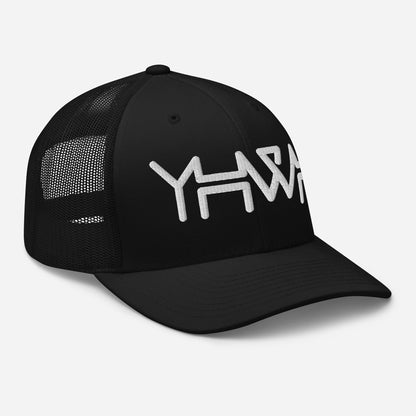 YHWH - Retro Trucker - Black