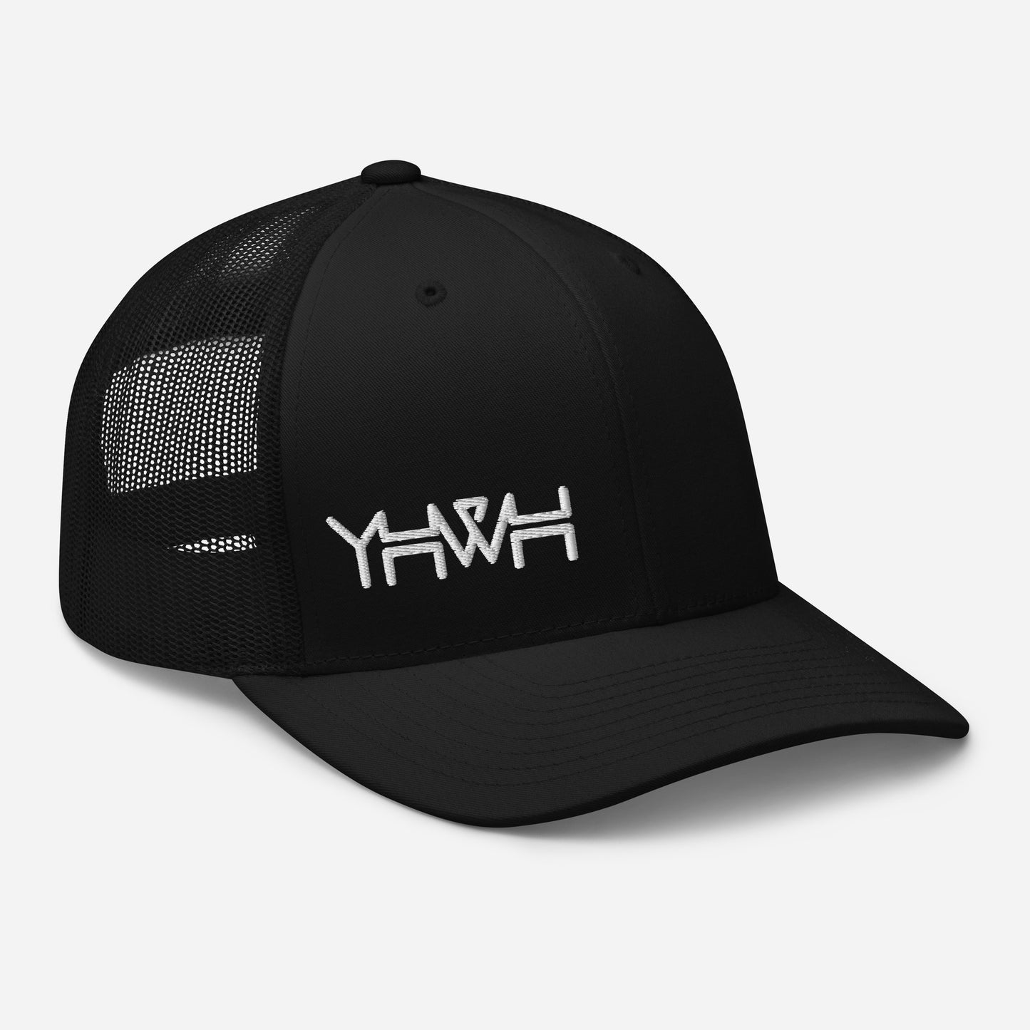 YHWH - Retro Trucker - White Edge