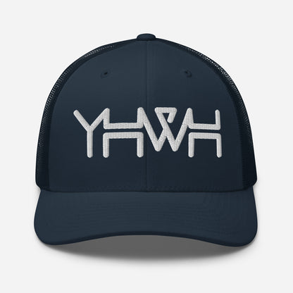 YHWH - Retro Trucker - Black