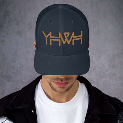 YHWH - Retro Trucker - Gold