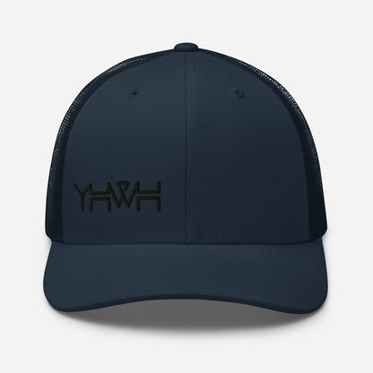 YHWH - Retro Trucker - Black Edge