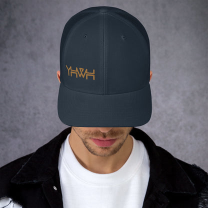 YHWH - Retro Trucker - Gold Edge