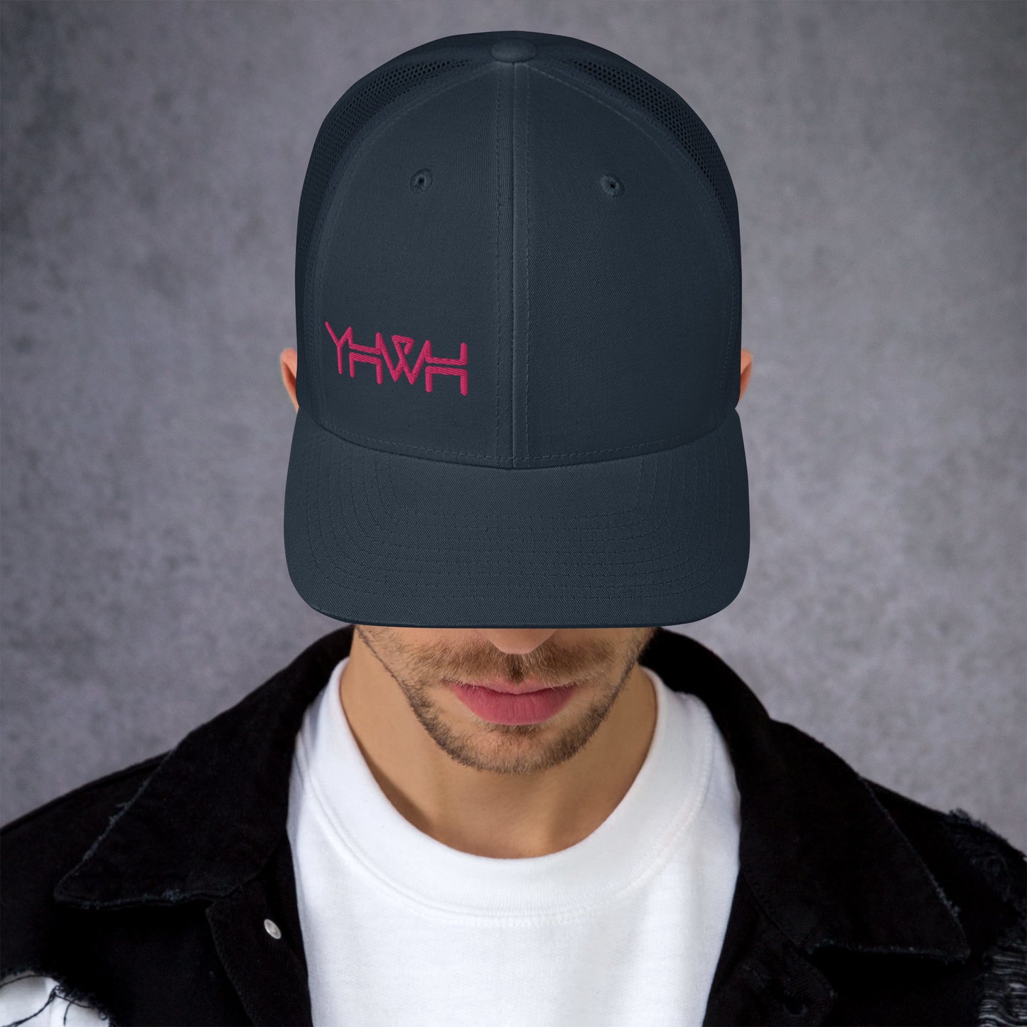 YHWH - Retro Trucker - Pink Edge