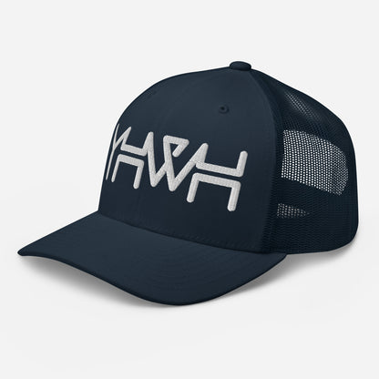 YHWH - Retro Trucker - Black