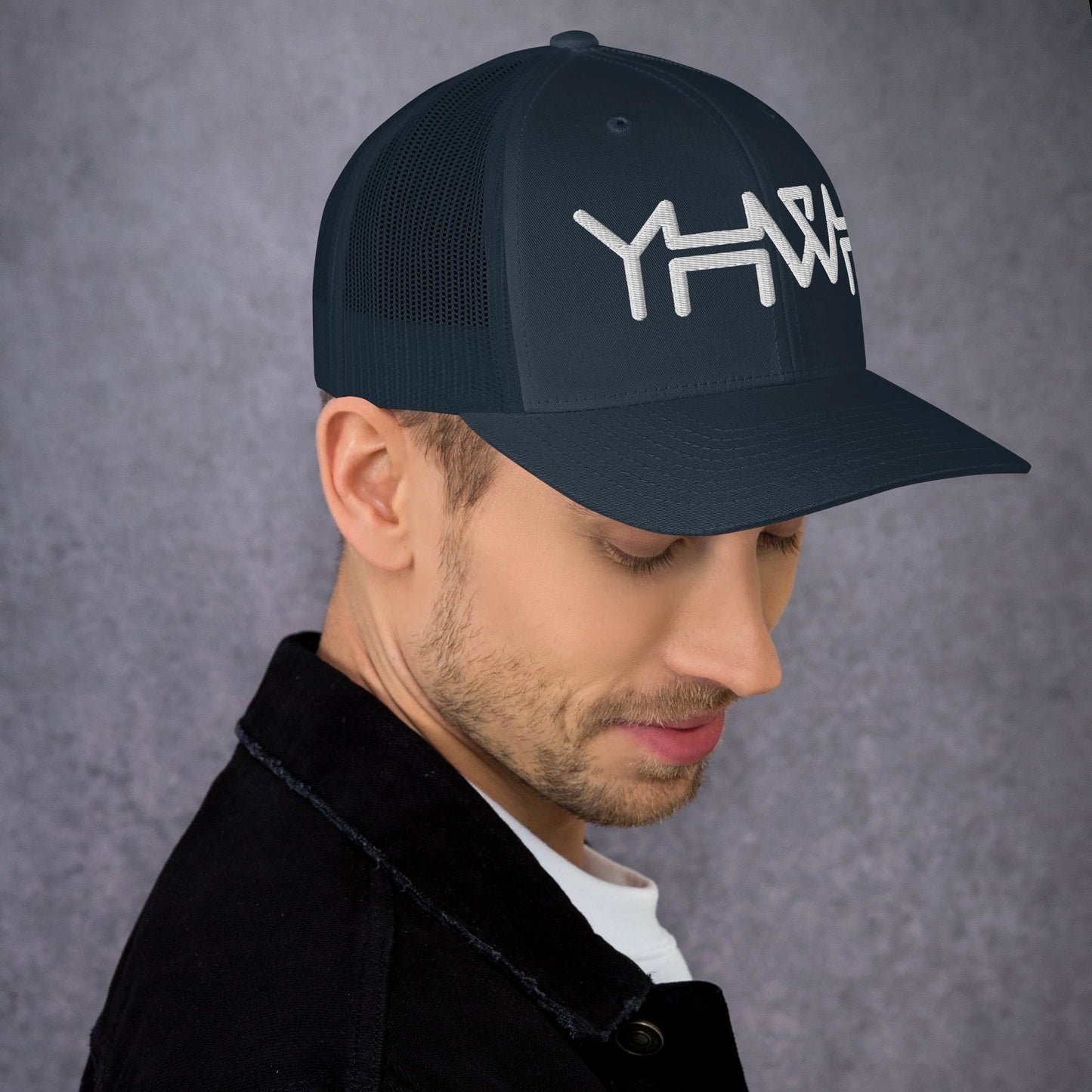 YHWH - Retro Trucker - Black