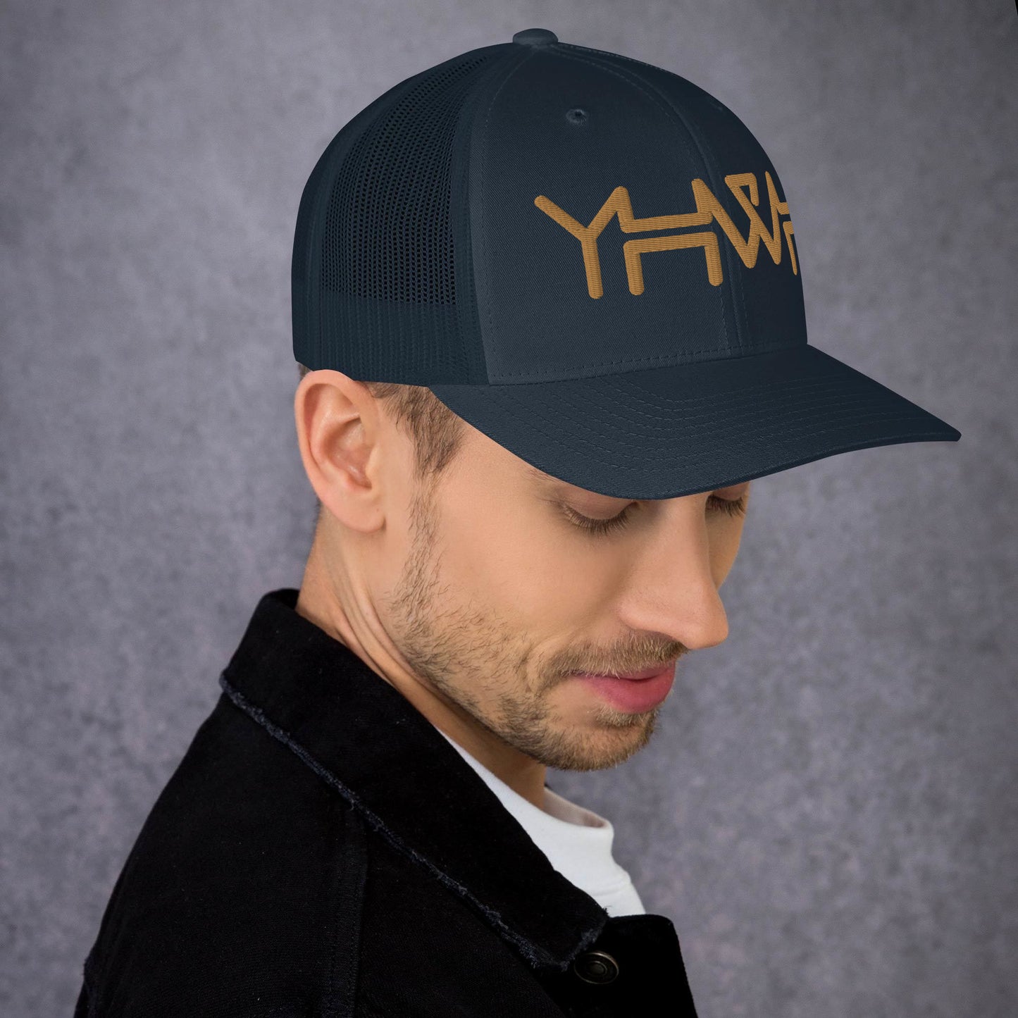 YHWH - Retro Trucker - Gold