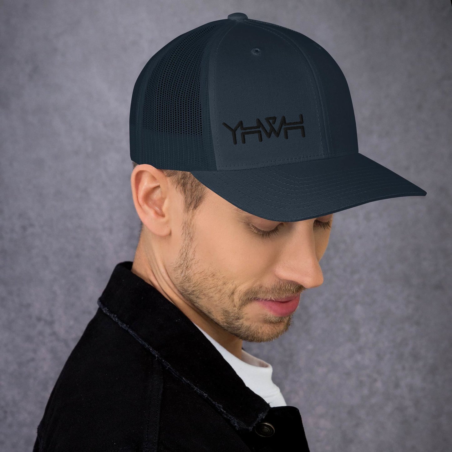 YHWH - Retro Trucker - Black Edge