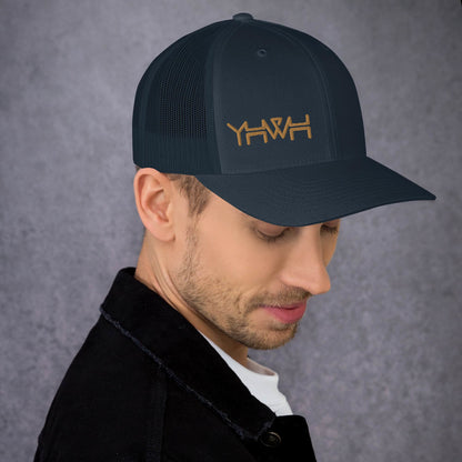 YHWH - Retro Trucker - Gold Edge