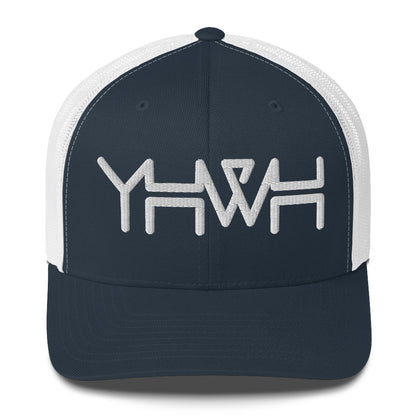 YHWH - Retro Trucker - Black