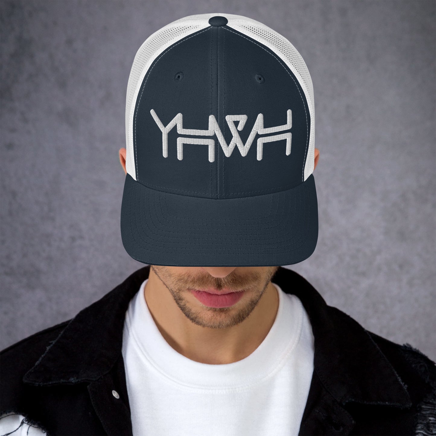 YHWH - Retro Trucker - Black