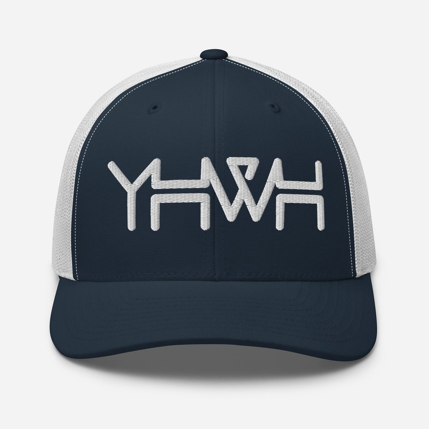 YHWH - Retro Trucker - White