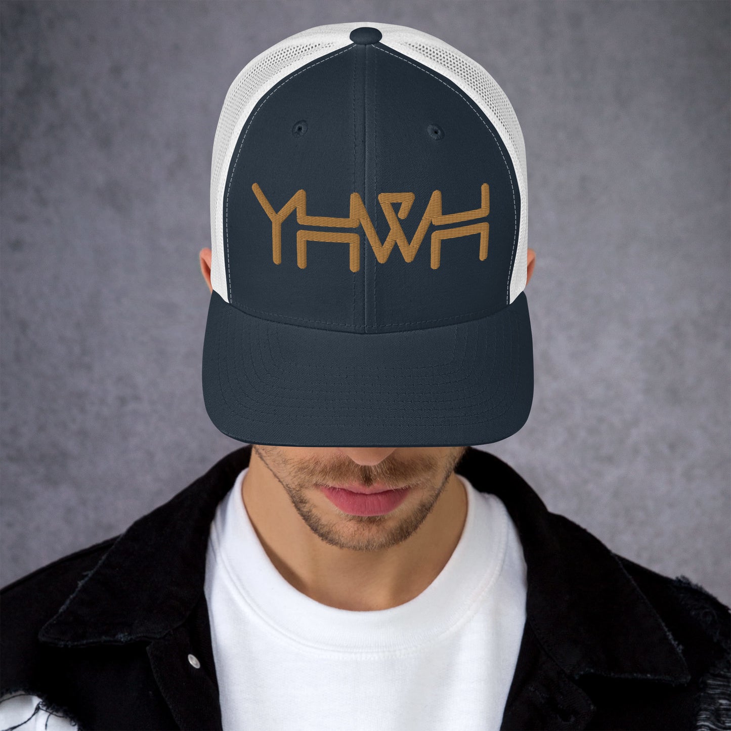 YHWH - Retro Trucker - Gold