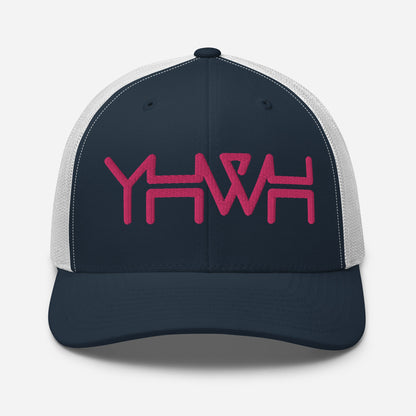 YHWH - Retro Trucker - Pink