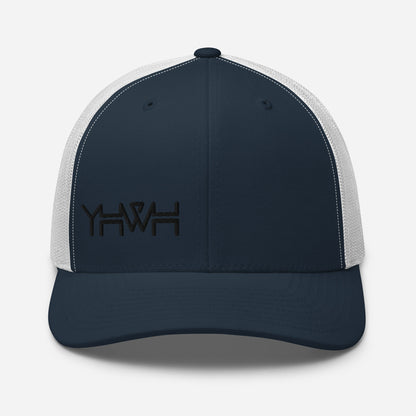 YHWH - Retro Trucker - Black Edge