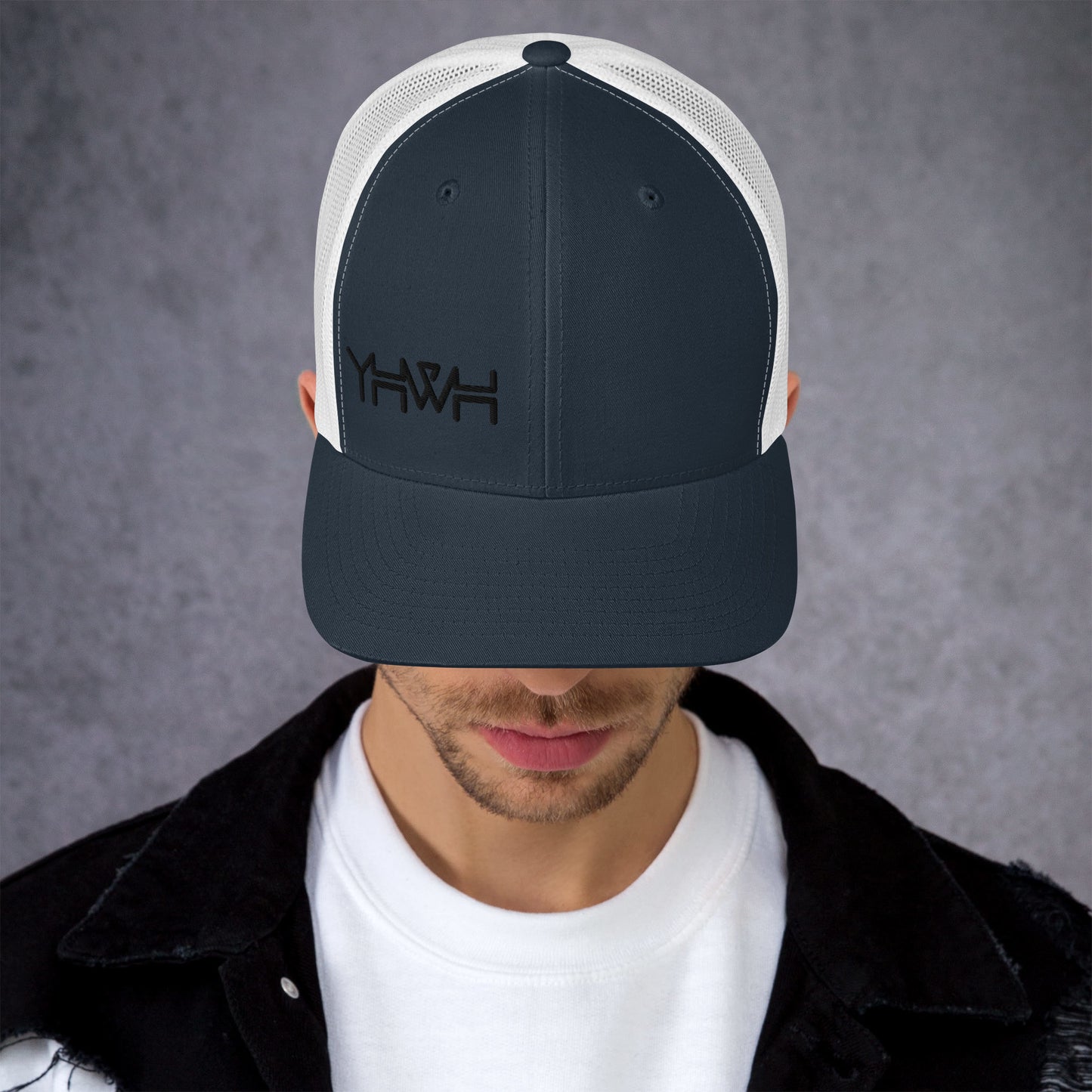 YHWH - Retro Trucker - Black Edge