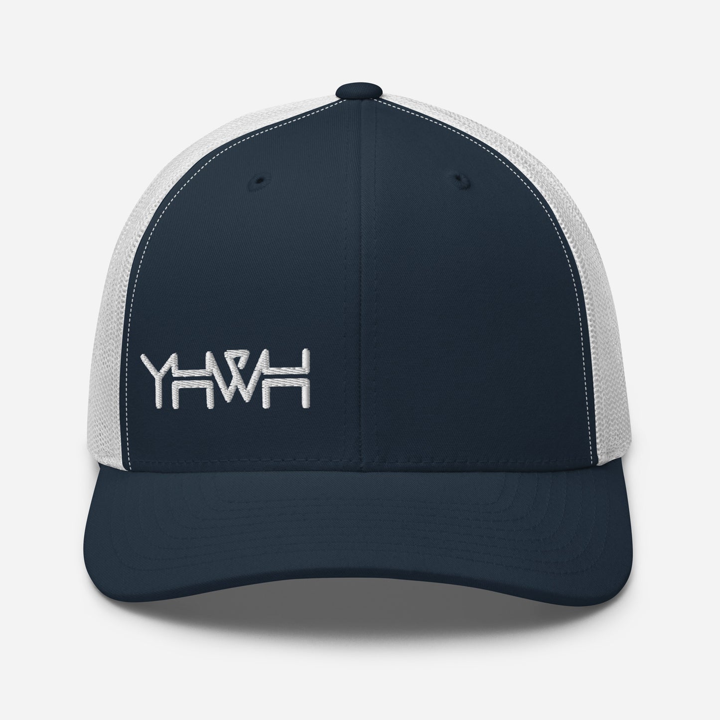 YHWH - Retro Trucker - White Edge