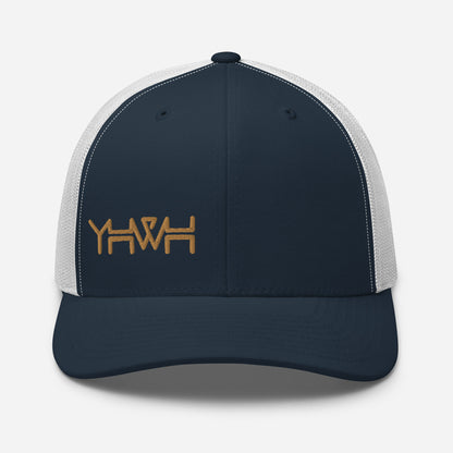 YHWH - Retro Trucker - Gold Edge