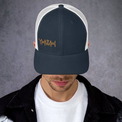 YHWH - Retro Trucker - Gold Edge