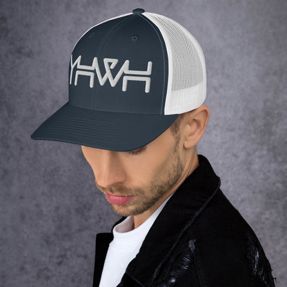 YHWH - Retro Trucker - Black