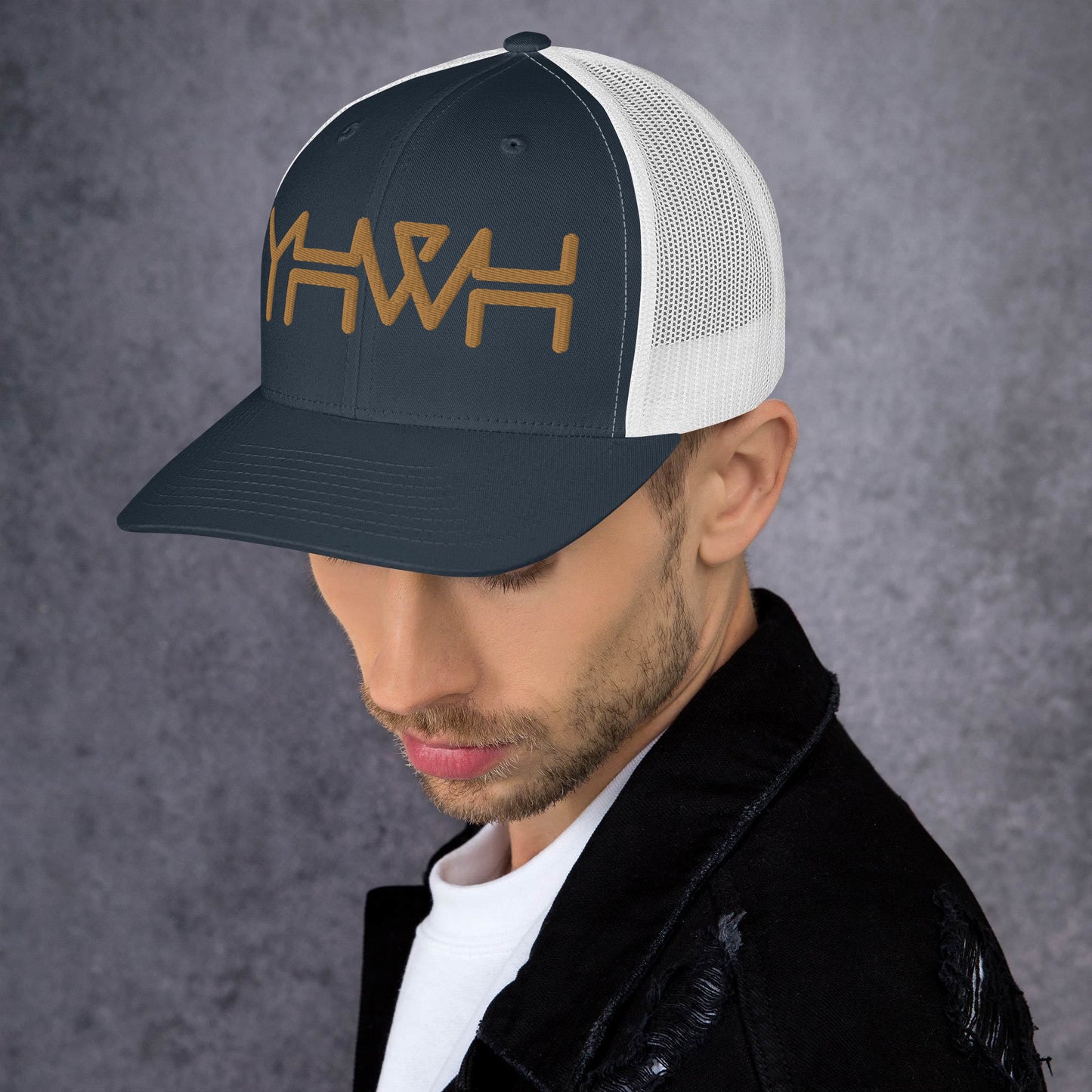 YHWH - Retro Trucker - Gold