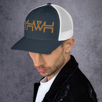 YHWH - Retro Trucker - Gold