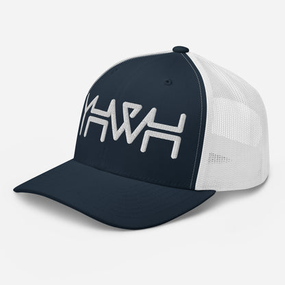 YHWH - Retro Trucker - Black