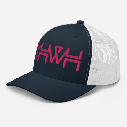 YHWH - Retro Trucker - Pink