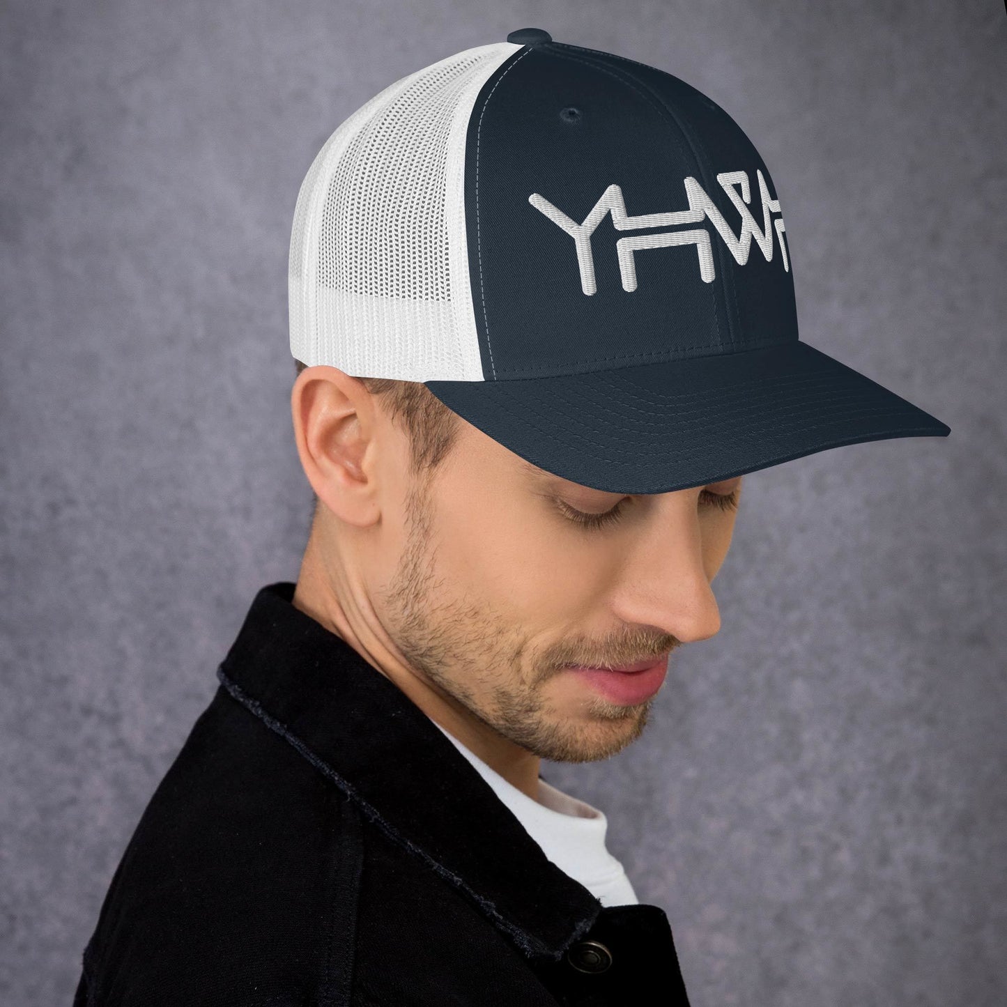 YHWH - Retro Trucker - Black