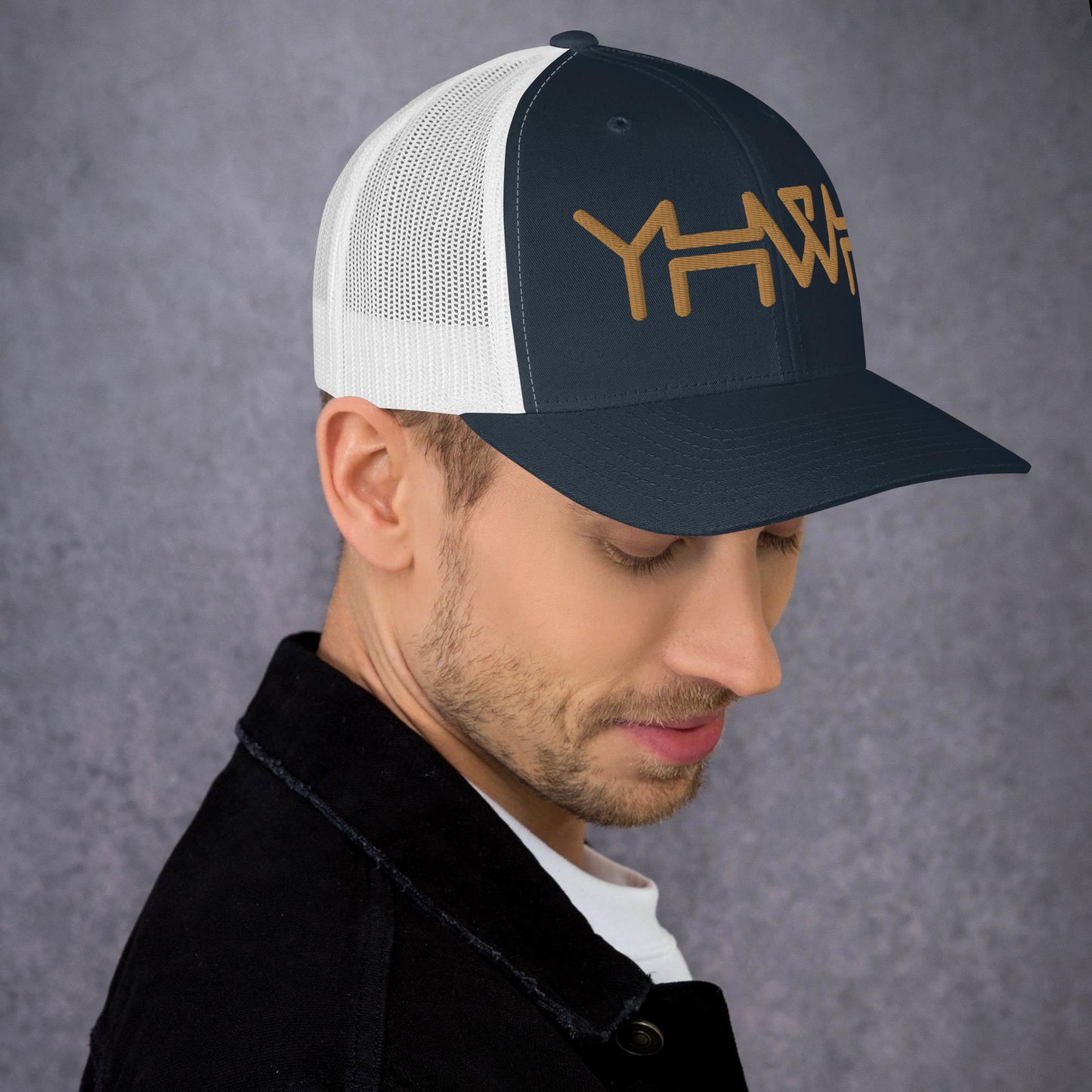 YHWH - Retro Trucker - Gold