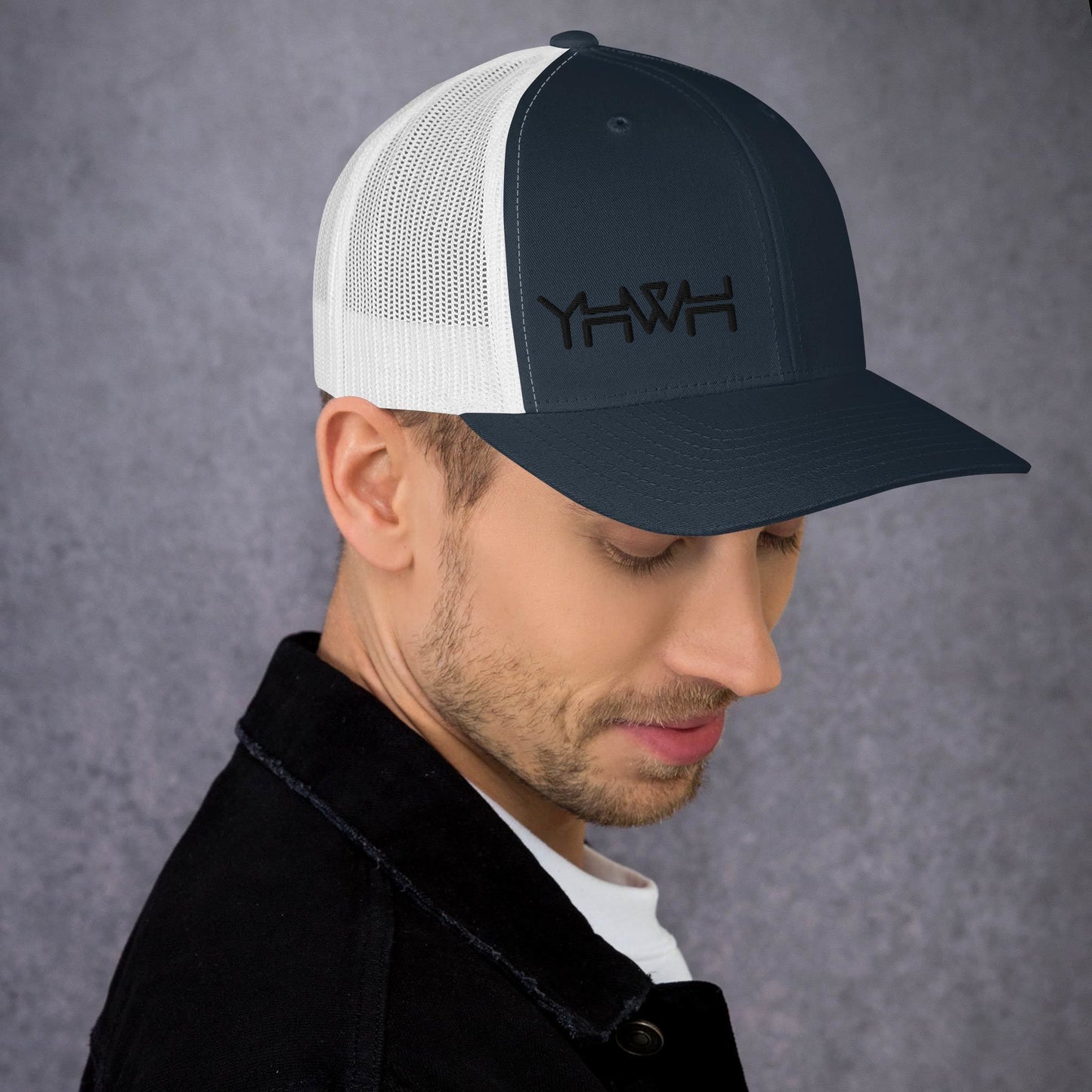 YHWH - Retro Trucker - Black Edge