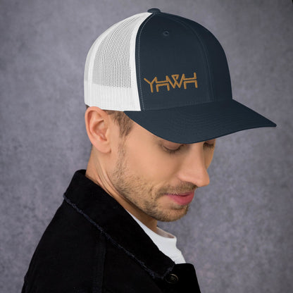 YHWH - Retro Trucker - Gold Edge