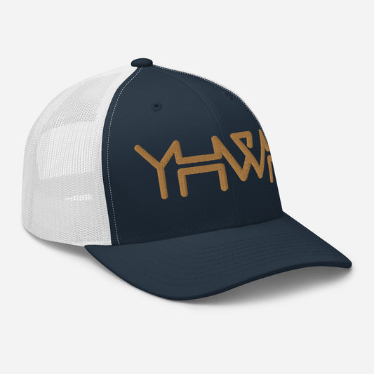 YHWH - Retro Trucker - Gold