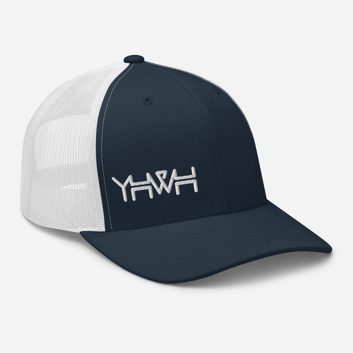 YHWH - Retro Trucker - White Edge