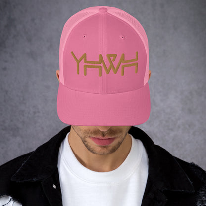 YHWH - Retro Trucker - Gold