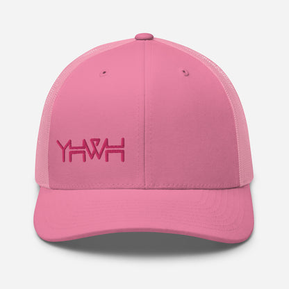 YHWH - Retro Trucker - Pink Edge