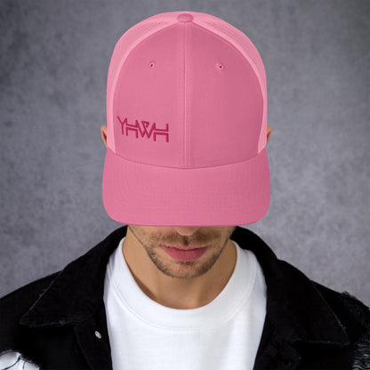 YHWH - Retro Trucker - Pink Edge