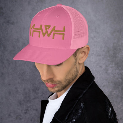 YHWH - Retro Trucker - Gold