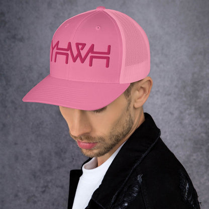 YHWH - Retro Trucker - Pink