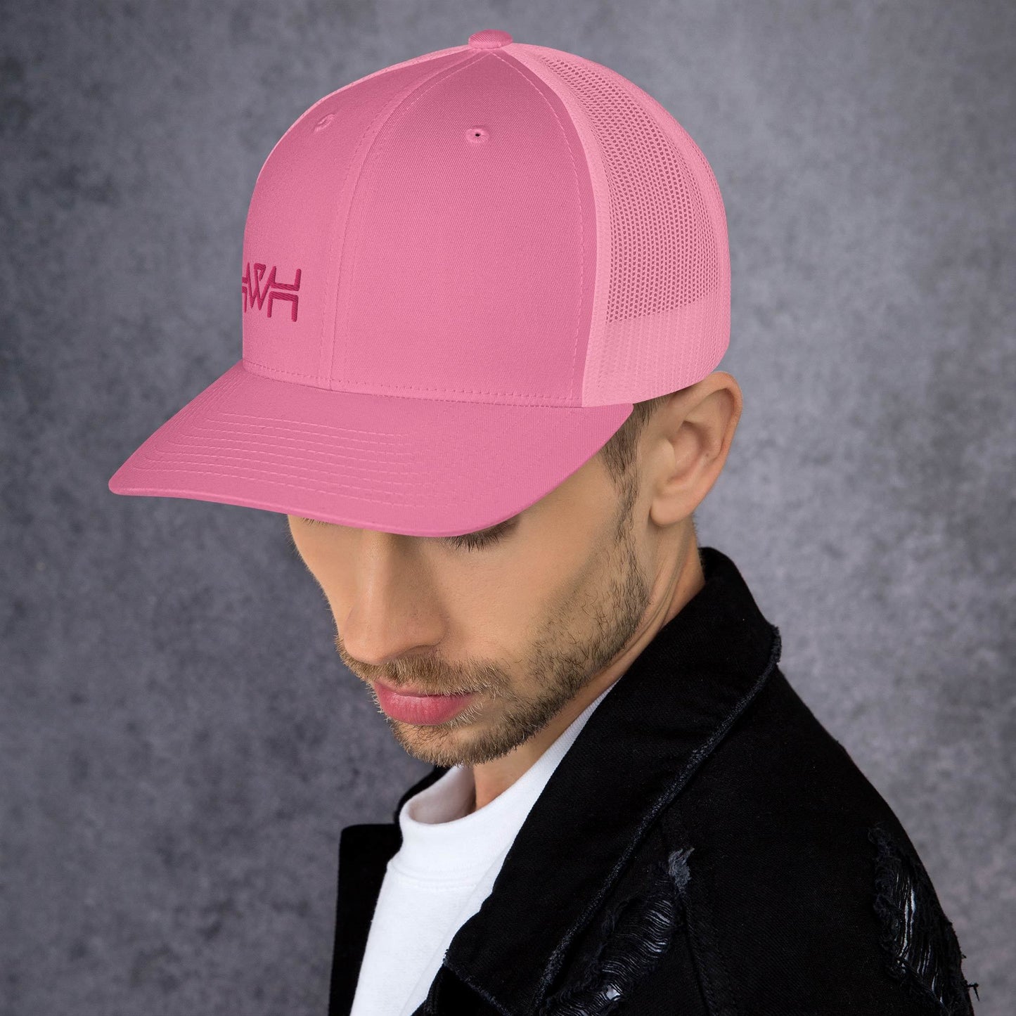 YHWH - Retro Trucker - Pink Edge