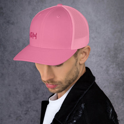 YHWH - Retro Trucker - Pink Edge