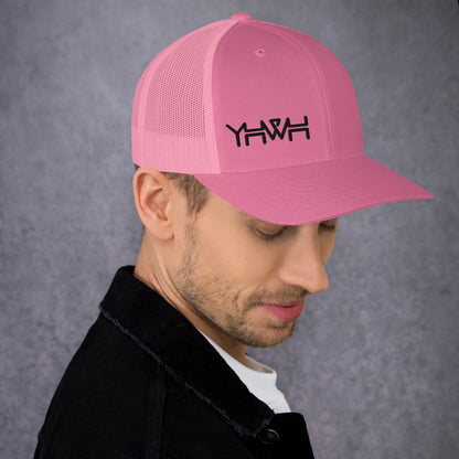 YHWH - Retro Trucker - Black Edge